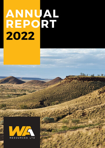 Thumbnail WA1 Resources Annual Report 2022