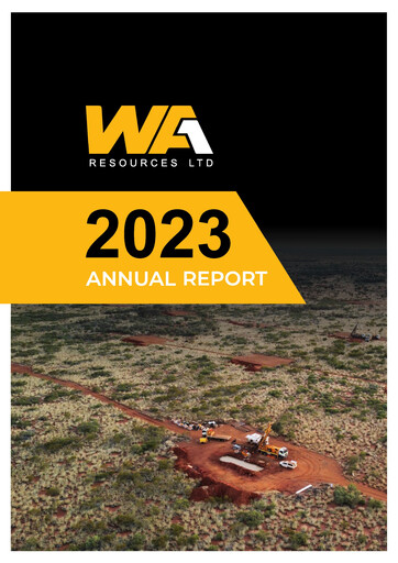 Thumbnail WA1 Resources Annual Report 2023