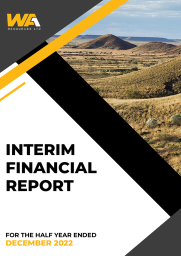 Thumbnail WA1 Resources Half-year Report 2023-h1