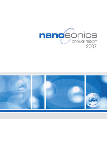 Thumbnail Nanosonics Limited Annual Report 2007
