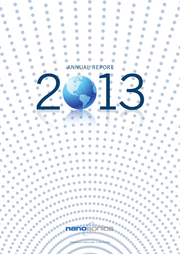 Thumbnail Nanosonics Limited Annual Report 2013