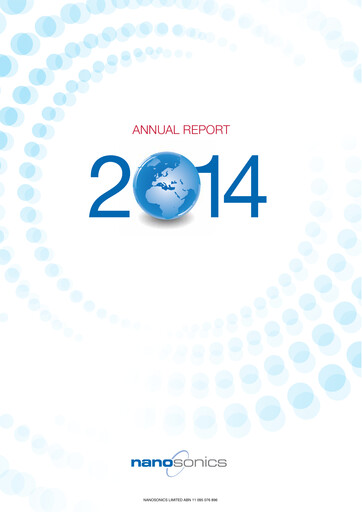 Thumbnail Nanosonics Limited Annual Report 2014