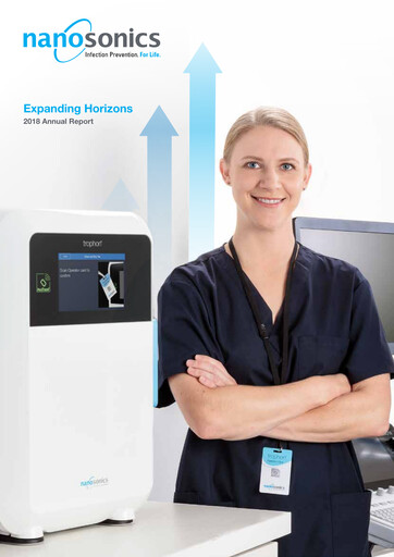 Thumbnail Nanosonics Limited Annual Report 2018