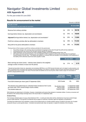 Thumbnail Navigator Global Investments Annual Report 2025