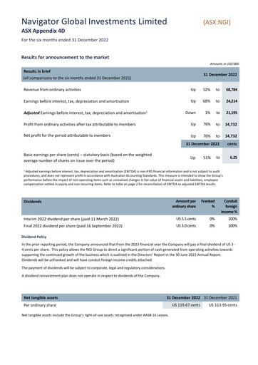 Thumbnail Navigator Global Investments Financial Report 2023-h1