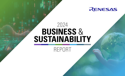 Thumbnail Renesas Electronics
 Sustainability Report 2024