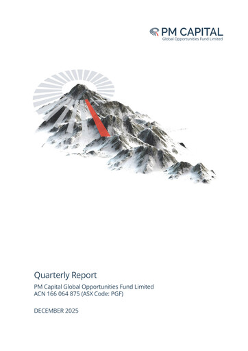 Thumbnail PM Capital Global Opportunities Fund Quarterly Report 2025-q4