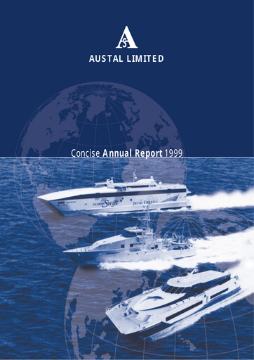 Miniature Austal Limited Rapport annuel 1999
