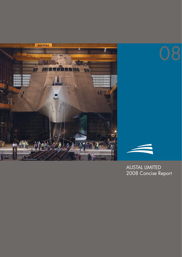 Miniature Austal Limited Rapport annuel 2008