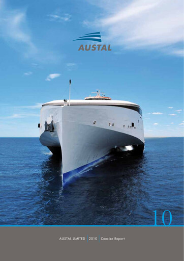 Miniature Austal Limited Rapport annuel 2010