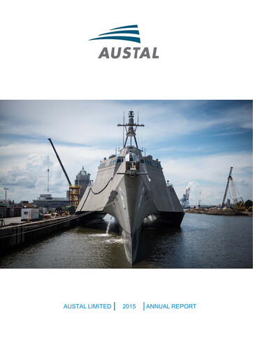 Miniature Austal Limited Rapport annuel 2015