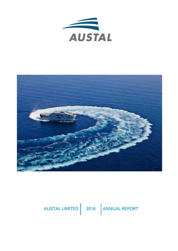 Miniature Austal Limited Rapport annuel 2016