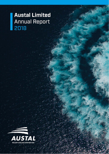 Miniature Austal Limited Rapport annuel 2018