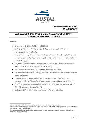 Vorschaubild Austal Limited Finanzbericht fy2017