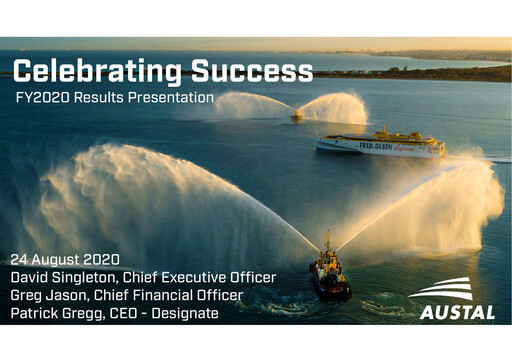 Vorschaubild Austal Limited Finanzbericht fy2020