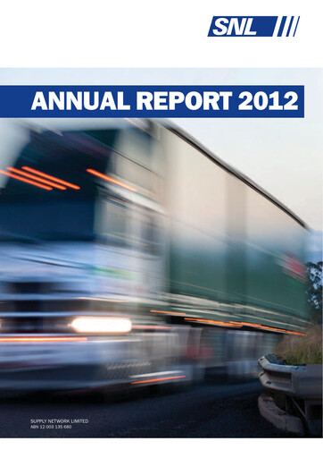 Thumbnail Supply Network Limited Annual Report 2012