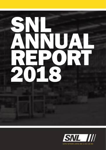 Thumbnail Supply Network Limited Annual Report 2018