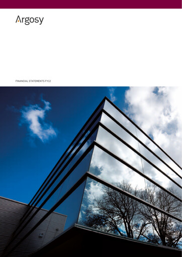 Thumbnail Argosy Property Financial Statement 2012