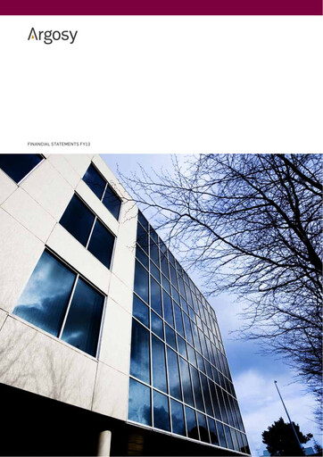 Thumbnail Argosy Property Financial Statement 2013