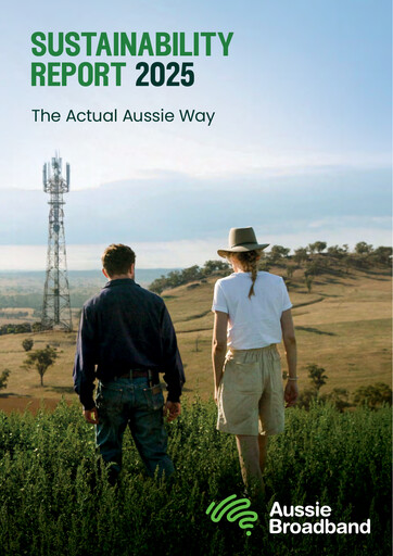 Vorschaubild Aussie Broadband Limited Nachhaltigkeitsbericht 2025