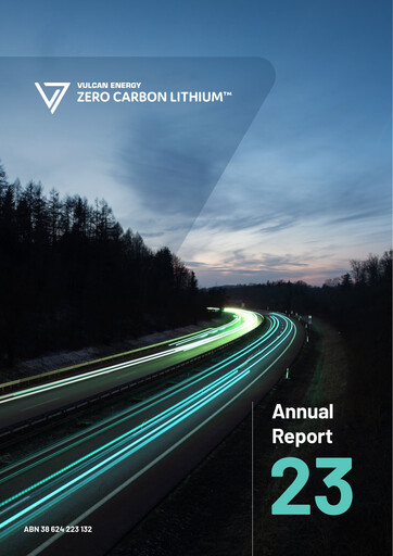 Thumbnail Vulcan Energy Resources Annual Report 2023