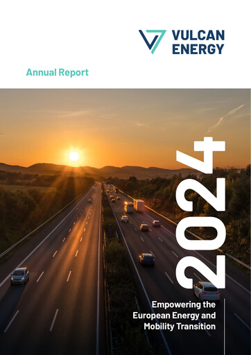 Thumbnail Vulcan Energy Resources Annual Report 2024