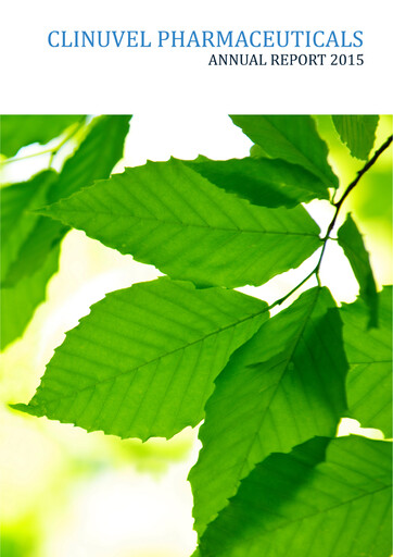 Thumbnail Clinuvel Pharmaceuticals Annual Report 2015