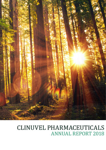 Thumbnail Clinuvel Pharmaceuticals Annual Report 2018