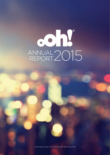Thumbnail oOh!media Limited Annual Report 2015