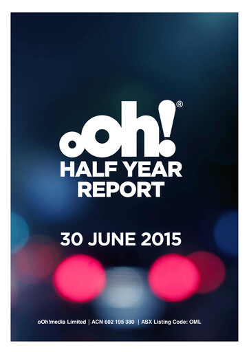 Thumbnail oOh!media Limited Half-year Report 2015-h1