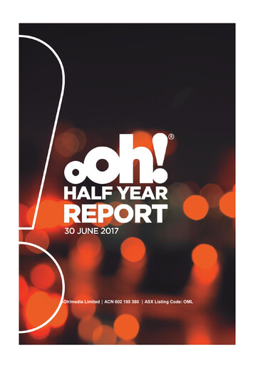 Thumbnail oOh!media Limited Half-year Report 2017-h1