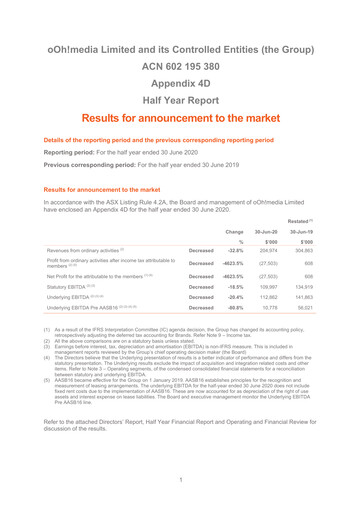 Thumbnail oOh!media Limited Half-year Report 2020-h1