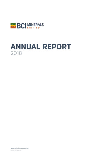 Thumbnail BCI Minerals Limited Annual Report 2018