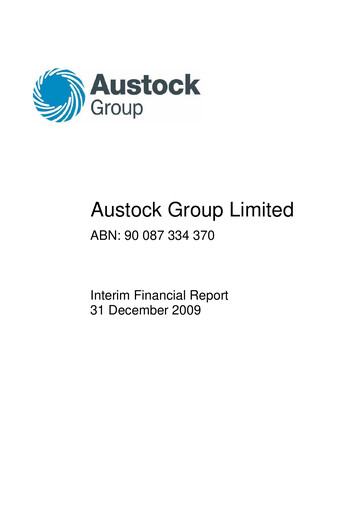 Thumbnail Generation Development Group Financial Report 2010-h1