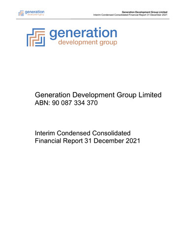 Thumbnail Generation Development Group Financial Report 2022-h1