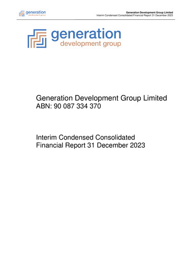 Thumbnail Generation Development Group Financial Report 2024-h1