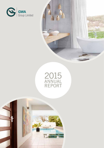 Thumbnail GWA Group Limited Annual Report 2015