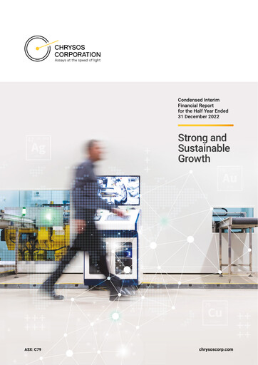 Thumbnail Chrysos Corporation Limited Financial Report 2023-h1