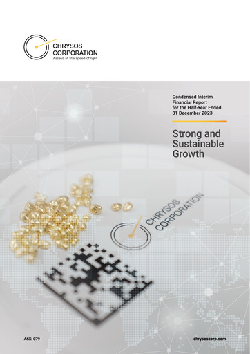 Thumbnail Chrysos Corporation Limited Financial Report 2024-h1