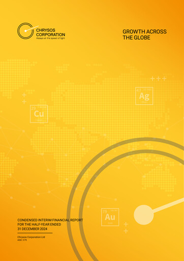 Thumbnail Chrysos Corporation Limited Financial Report 2025-h1