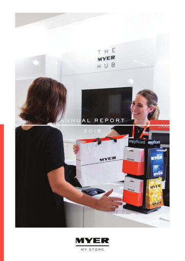 Thumbnail Myer Holdings Annual Report 2018