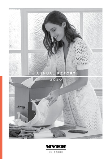 Thumbnail Myer Holdings Annual Report 2020
