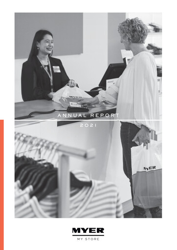 Thumbnail Myer Holdings Annual Report 2021