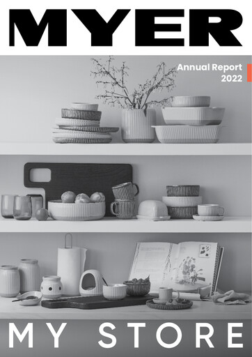Thumbnail Myer Holdings Annual Report 2022