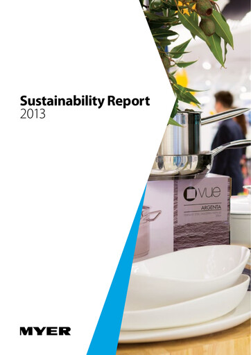 Miniature Myer Holdings Rapport de durabilité 2013