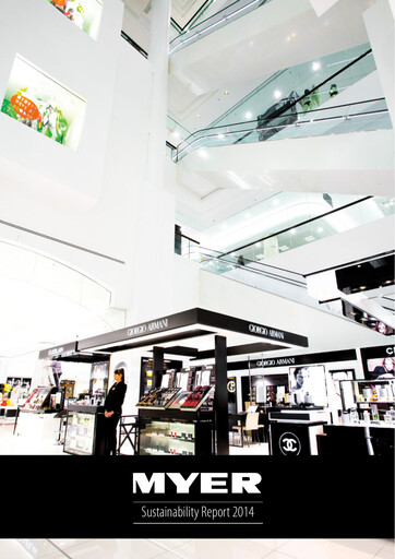 Miniature Myer Holdings Rapport de durabilité 2014