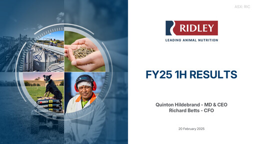 Thumbnail Ridley Corporation Half-year Report 2025-h1