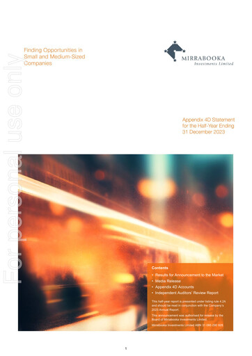 Thumbnail Mirrabooka Investments Limited Financial Statement 2024-h1