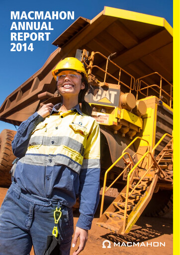 Thumbnail Macmahon Holdings Annual Report 2014