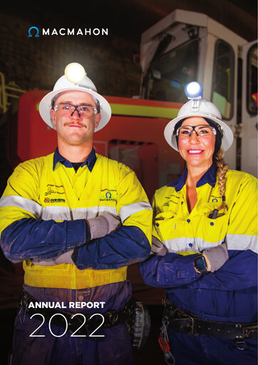 Thumbnail Macmahon Holdings Annual Report 2022